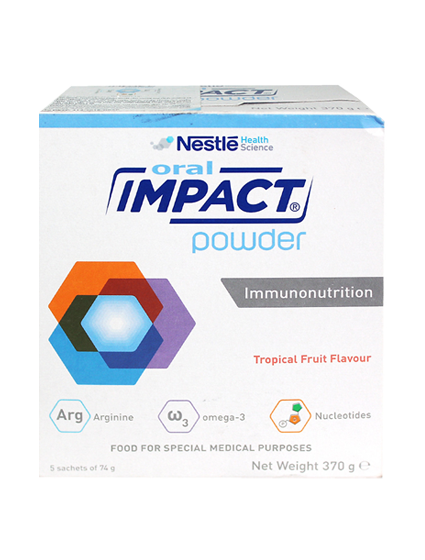 Oral Impact®-DINH DƯỠNG MIỄN DỊCH CHO BỆNH NHÂN TRƯỚC VÀ SAU PHẪU THUẬT, UNG THƯ