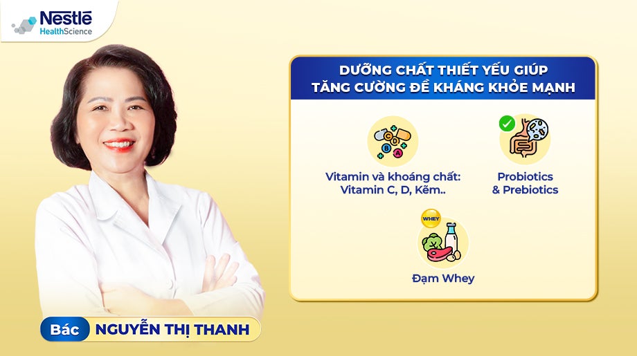 Dưỡng chất thiết yếu giúp trẻ nhẹ cân tăng cường đề kháng khỏe mạnh