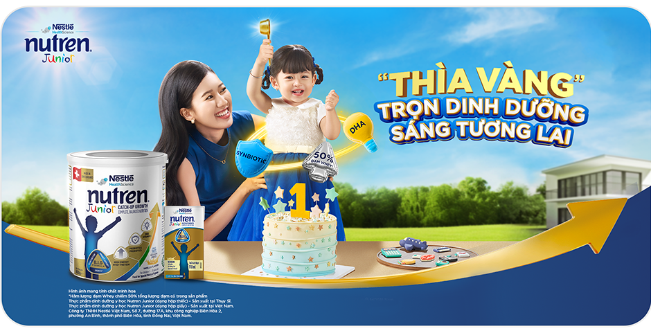 Nutren Junior - Thìa Vàng trọn dinh dưỡng sáng tương lai