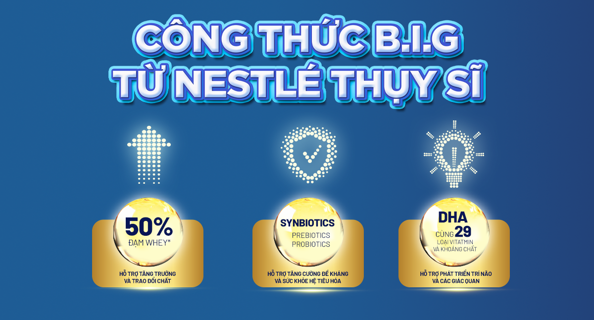 Công thức B.I.G từ Nestlé Thụy Sĩ