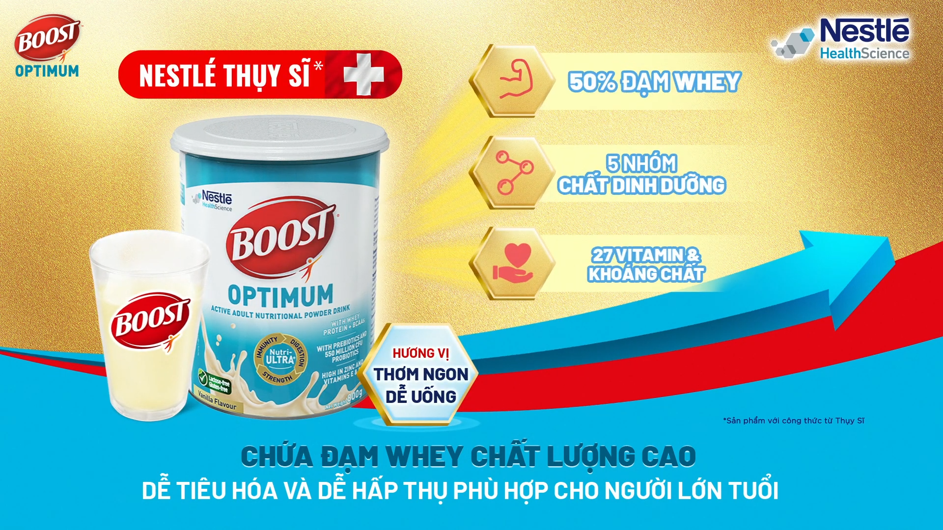 BOOST Optimum - dinh dưỡng chuyên biệt cho người lớn tuổi