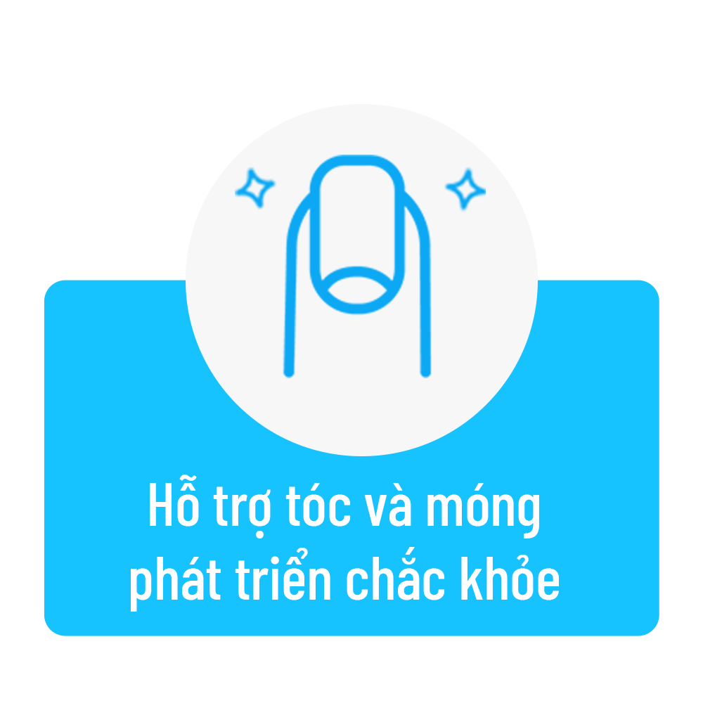 Hỗ trợ tóc và móng phát triển chắc khỏe