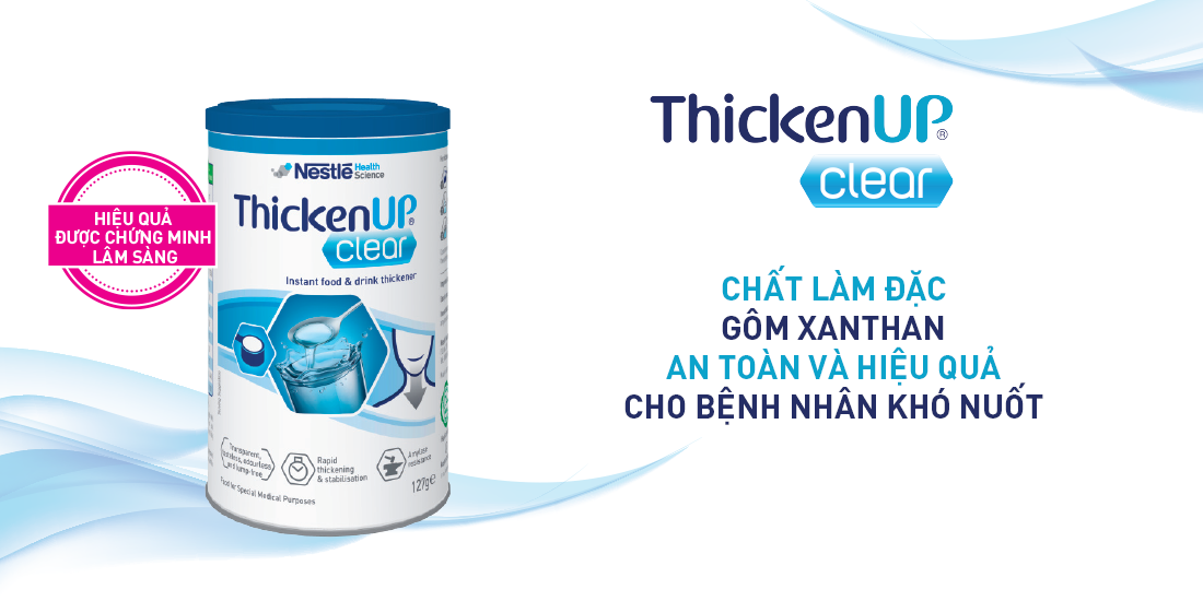 Công thức dựa trên Gôm Xanthan an toàn và hiệu quả cho bệnh nhân khó nuốt