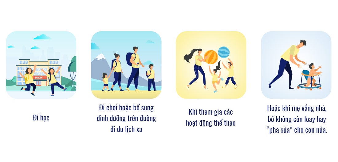 Nutren Junior dạng hộp pha sẵn, đồng hành cùng bé mọi lúc, mọi nơi