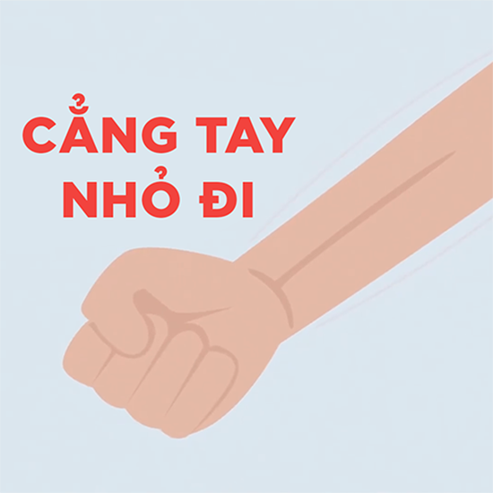 Cẳng tay nhỏ đi do tác dụng của cơ bắp chịu ảnh hưởng tuổi tác