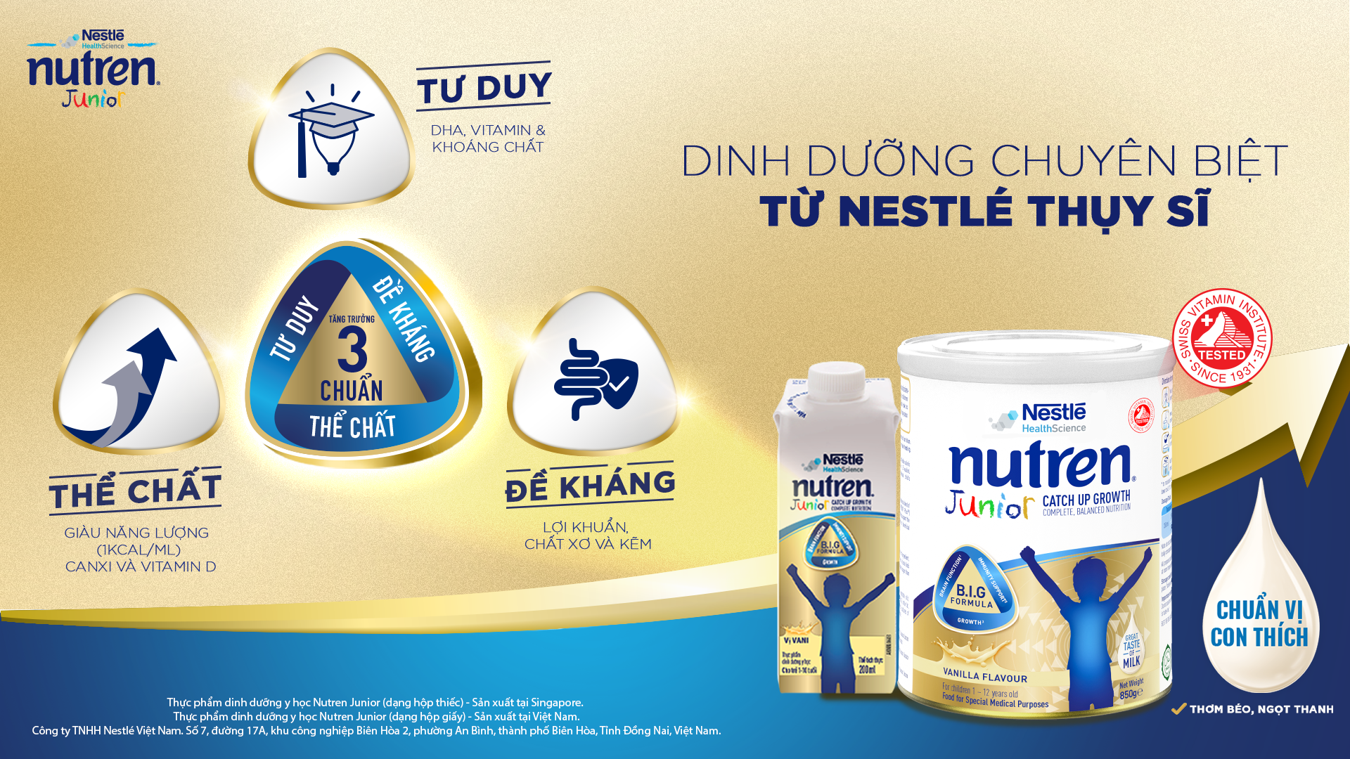 Sữa Nutren Junior Pha Sẵn Dinh Dưỡng Chuyên Biệt Từ Nestlé Thụy Sĩ